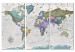 Canvas Print World Destinations (3 Parts) 107202