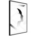 Wall Poster Woman's Shadow - geometric abstraction with a black and white woman's face 114302 additionalThumb 12