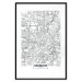 Wall Poster Munich Map - black and white map of the German city on a light background 114402 additionalThumb 17