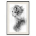 Wall Poster Watercolor portrait - black and white figure of a woman with a rose in her hair 115002 additionalThumb 18