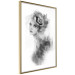 Wall Poster Watercolor portrait - black and white figure of a woman with a rose in her hair 115002 additionalThumb 6