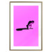 Wall Poster Little Monkey - looking down animal on a pink background 115202 additionalThumb 16