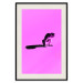 Wall Poster Little Monkey - looking down animal on a pink background 115202 additionalThumb 18