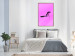 Wall Poster Little Monkey - looking down animal on a pink background 115202 additionalThumb 5