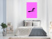 Wall Poster Little Monkey - looking down animal on a pink background 115202 additionalThumb 17