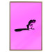 Wall Poster Little Monkey - looking down animal on a pink background 115202 additionalThumb 16