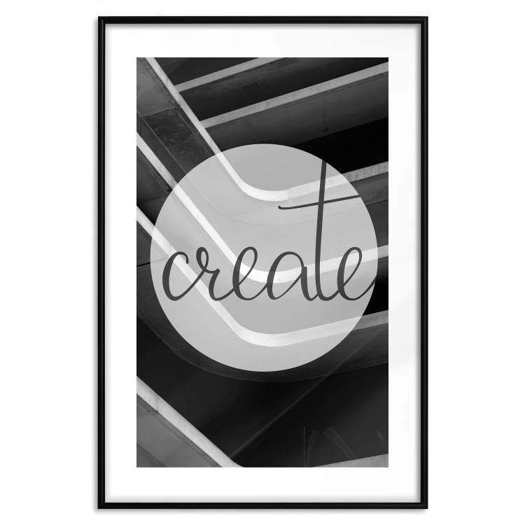 Poster Create - black and white composition with English texts and concrete 115302 additionalImage 25