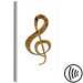 Canvas Art Print Treble clef - a golden musical sign with a unique structure 118302 additionalThumb 6