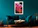 Wall Poster Spring Saturation - plant composition with pink flowers amidst black 118402 additionalThumb 21