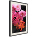 Wall Poster Spring Saturation - plant composition with pink flowers amidst black 118402 additionalThumb 3