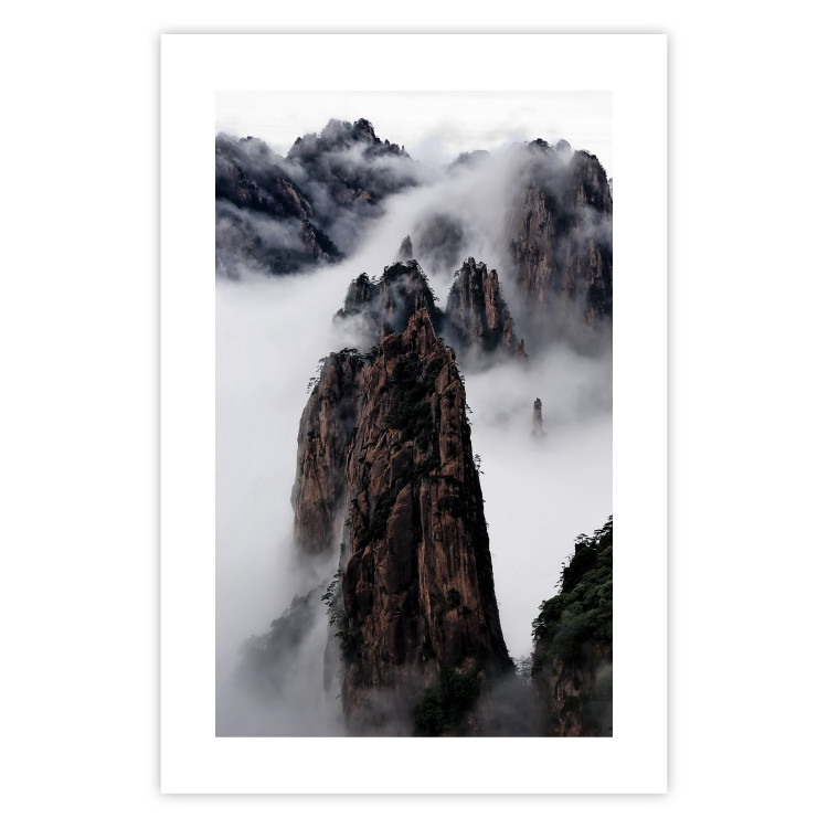Wall Poster Rocks in the Clouds - Scandinavian landscape with mountains in fog 118502 additionalImage 19