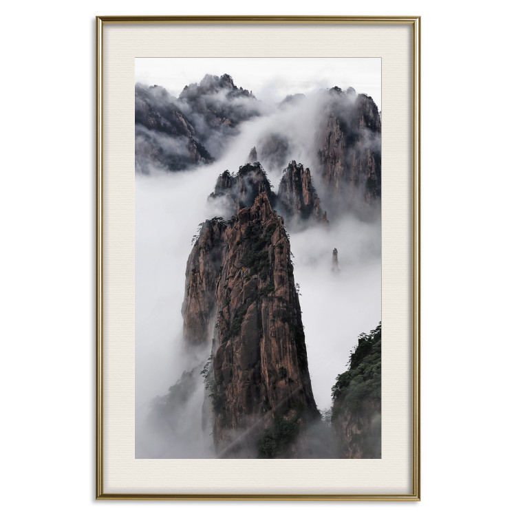 Wall Poster Rocks in the Clouds - Scandinavian landscape with mountains in fog 118502 additionalImage 19