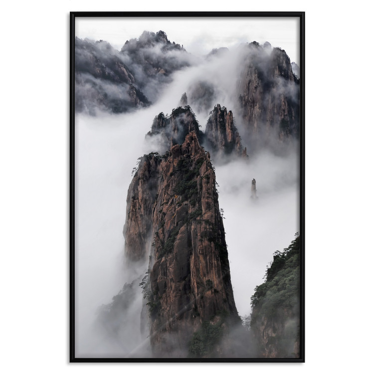 Wall Poster Rocks in the Clouds - Scandinavian landscape with mountains in fog 118502 additionalImage 24