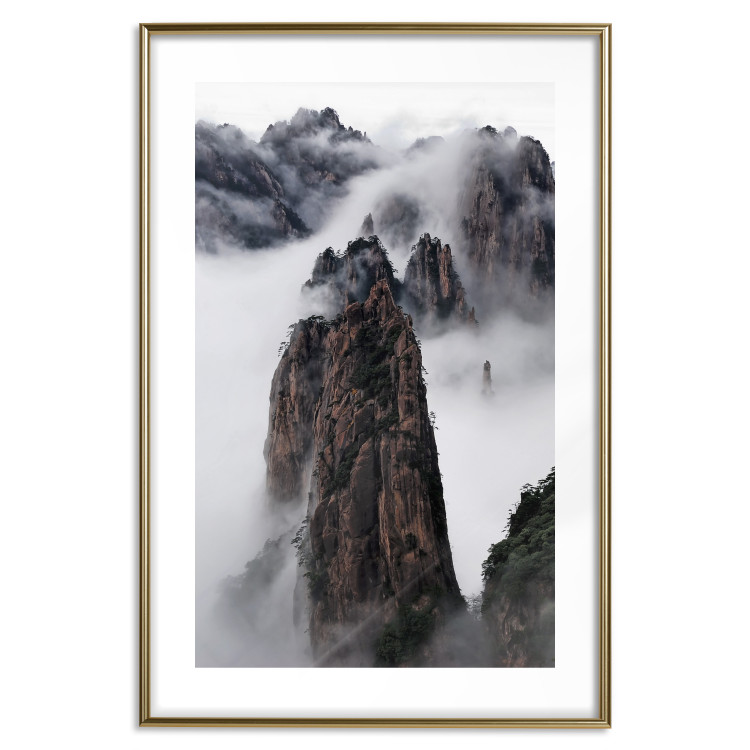 Wall Poster Rocks in the Clouds - Scandinavian landscape with mountains in fog 118502 additionalImage 14