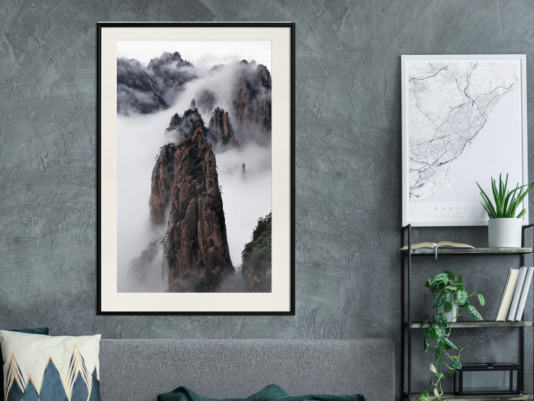 Wall Poster Rocks in the Clouds - Scandinavian landscape with mountains in fog 118502 additionalImage 22