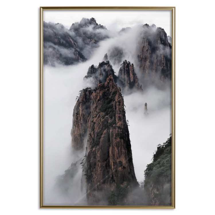 Wall Poster Rocks in the Clouds - Scandinavian landscape with mountains in fog 118502 additionalImage 16
