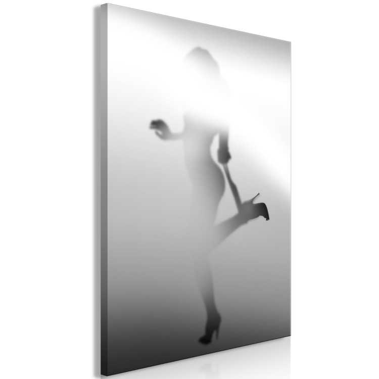 Canvas Art Print Alluring elation - a feminine silhouette in a sensual pose 121902 additionalImage 2