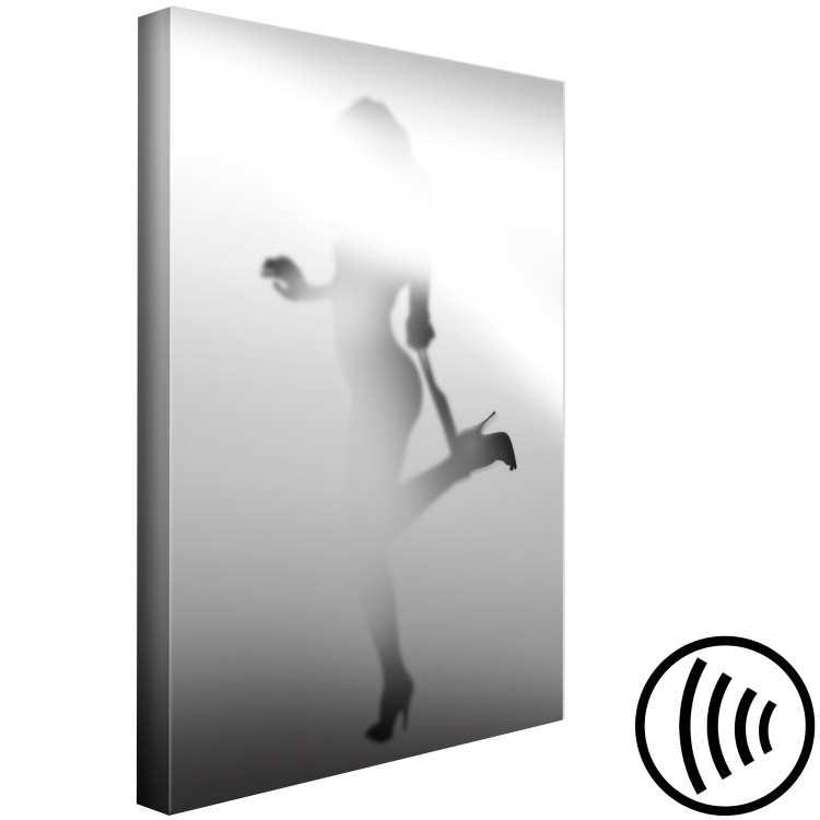 Canvas Art Print Alluring elation - a feminine silhouette in a sensual pose 121902 additionalImage 6