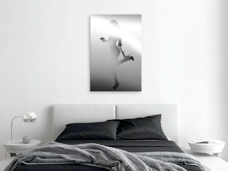 Canvas Art Print Alluring elation - a feminine silhouette in a sensual pose 121902 additionalImage 3