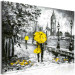 Canvas Art Print Walk in London (1 Part) Wide Yellow 123102 additionalThumb 2