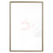 Wall Poster Why Not? - delicate pink English text on a white background 123202 additionalThumb 20