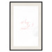 Wall Poster Why Not? - delicate pink English text on a white background 123202 additionalThumb 19