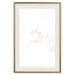 Wall Poster Why Not? - delicate pink English text on a white background 123202 additionalThumb 21