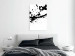 Canvas Art Print Abstract Blots - Black intricate pattern of blots on white background 123502 additionalThumb 3