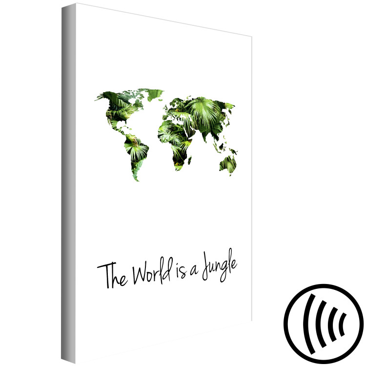 Canvas Art Print The World Is a Jungle (1 Part) Vertical 125402 additionalImage 6