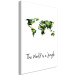 Canvas Art Print The World Is a Jungle (1 Part) Vertical 125402 additionalThumb 2
