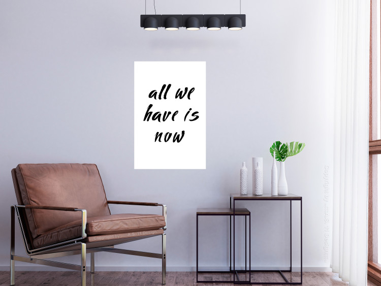 Canvas Art Print All We Have Is Now (1 Part) Vertical 126802 additionalImage 3