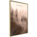 Poster Keep Growing - English inscriptions and forest landscape with trees in fog 127902 additionalThumb 12