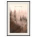 Poster Keep Growing - English inscriptions and forest landscape with trees in fog 127902 additionalThumb 27
