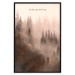 Poster Keep Growing - English inscriptions and forest landscape with trees in fog 127902 additionalThumb 14