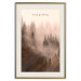 Poster Keep Growing - English inscriptions and forest landscape with trees in fog 127902 additionalThumb 20