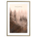 Poster Keep Growing - English inscriptions and forest landscape with trees in fog 127902 additionalThumb 18