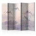 Room Separator Flying Swans II (5-piece) - animals against a bright sky background 129002