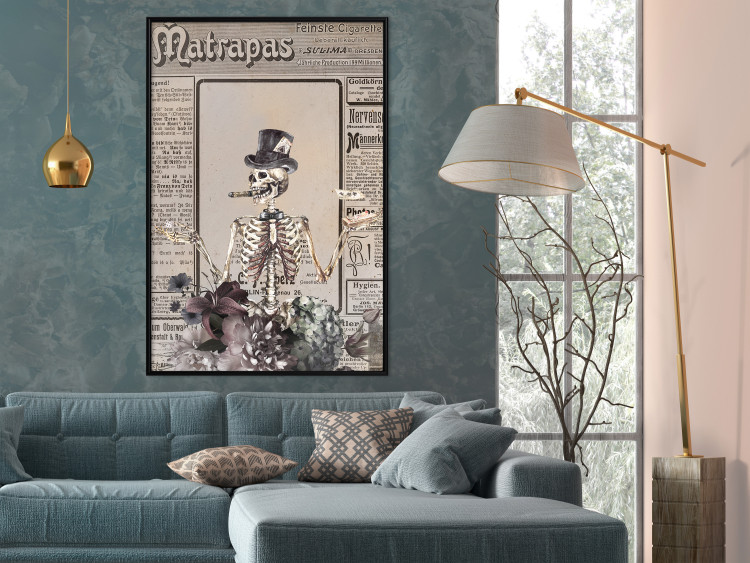 Wall Poster Wizard - unusual abstraction with character and vintage-style background 129102 additionalImage 6