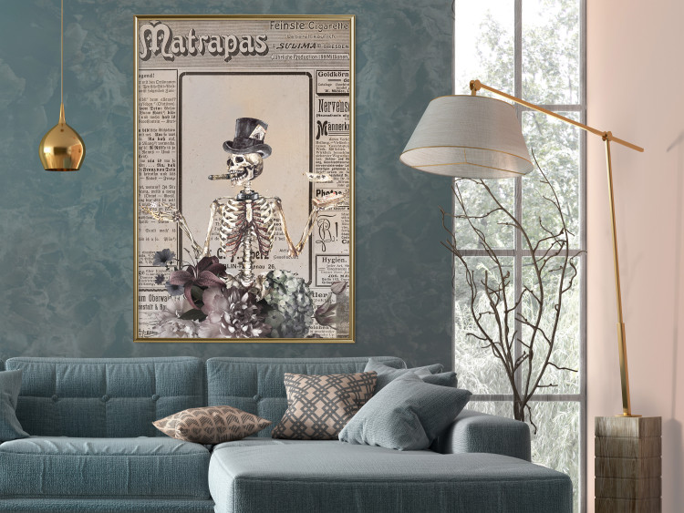 Wall Poster Wizard - unusual abstraction with character and vintage-style background 129102 additionalImage 7
