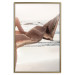 Wall Poster Dreamy Gust - seascape with a piece of a woman's dress blowing in the wind 129502 additionalThumb 17