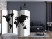 Folding Screen Black and White World II (5-piece) - world map with black continents 132702 additionalThumb 4