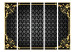 Room Divider Screen Touch of Luxury II (5-piece) - elegant background with golden ornaments 132902 additionalThumb 3