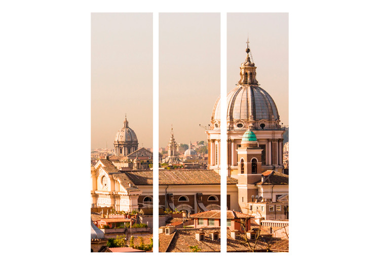 Folding Screen Rome - Bird's Eye View (3-piece) - panorama of an Italian city 133002 additionalImage 3