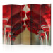Room Separator Wine Bar II (5-piece) - scarlet wine in glass goblets 133302