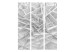 Folding Screen White Cobweb - abstract patterns of white geometric figures 133702 additionalThumb 3