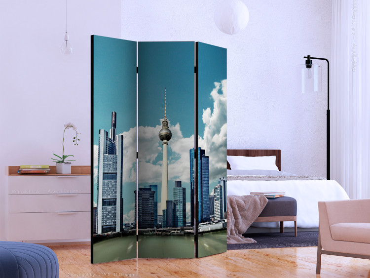 Room Divider Berlin - skyline architecture of tall skyscrapers in the city center 133802 additionalImage 2
