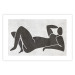 Wall Poster Reclining Goddess - black and white silhouette of a reclining woman in boho style 134202 additionalThumb 19