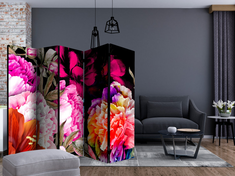 Folding Screen Luxuriant Summer II (5-piece) - composition of beautiful colorful flowers 134302 additionalImage 4