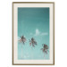 Poster On Freedom - tropical landscape of three palms against clear sky 135302 additionalThumb 18