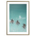 Poster On Freedom - tropical landscape of three palms against clear sky 135302 additionalThumb 16